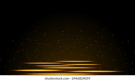 Reflections of fire and sparks on a black background.