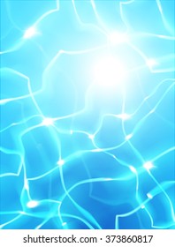 reflexiones en la parte inferior de una piscina