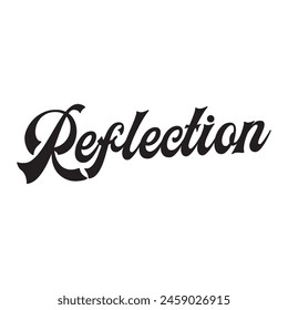 texto de reflejos sobre fondo blanco.