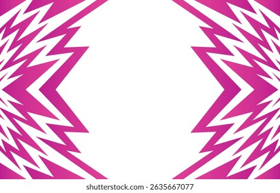 Reflective abstract background showcasing a dynamic geometric jagged line pattern, complete with ample copy space for your content or design elements