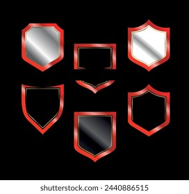 Defensa reflectante: insignias del logotipo del escudo y del espejo