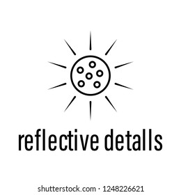 reflective details icon. Element of raw material with description icon for mobile concept and web apps. Outline reflective details icon can be used for web and mobile