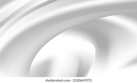 Reflective grey fabric abstract background grey smooth lines in white and gray colors for design. White and shadow gray smooth lines Vector
 