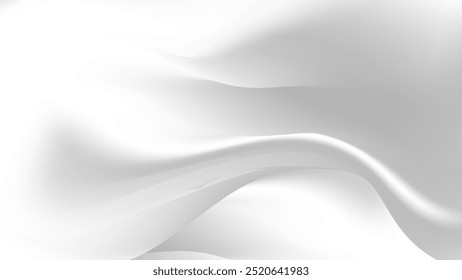 Reflective grey fabric abstract background grey smooth lines in white and gray colors for design. White and shadow gray smooth lines Vector
 