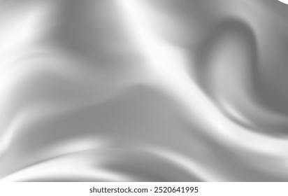Reflective grey fabric abstract background grey smooth lines in white and gray colors for design. White and shadow gray smooth lines Vector
 