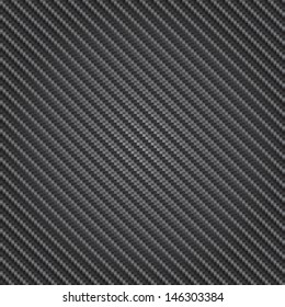 Reflective highly detailed illustration of a carbon fiber background in vector format.