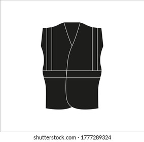 reflective safety vest. illustration for web and mobile design.