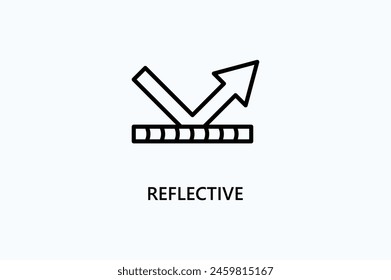 Reflective Vector Icon Or Logo Illustration