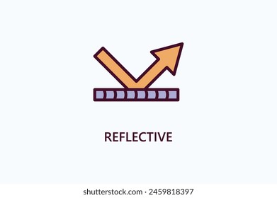 Ilustración Reflectante Del Icono O Del Logotipo Del Vector