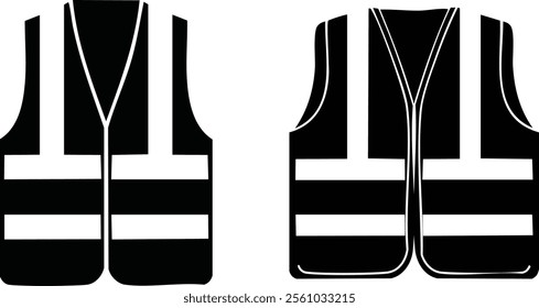 Reflective vest icon. Safety vest icon. Road vest set icon, vector illustration eps 10