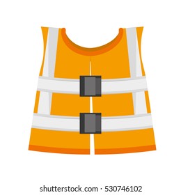 reflective vest safety work vector illustration eps 10