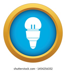 Reflector bulb icon blue vector isolated on white background for any design