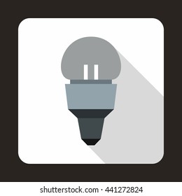 Reflector bulb icon in flat style on a white background