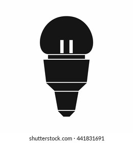 Reflector bulb icon in simple style isolated on white background