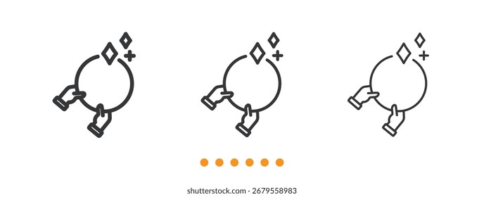 Icono de reflector. Vector de icono de línea delgada
