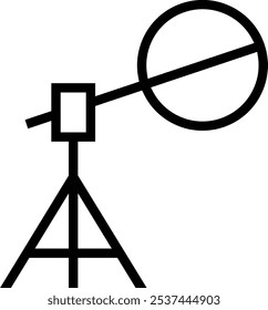Spiegelsymbol. Dünnes lineares Design einzeln auf weißem Hintergrund