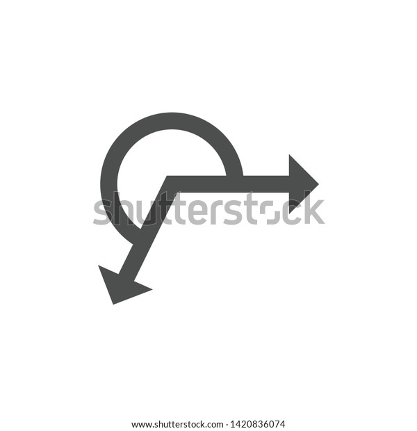 Reflex Angle Shape Sign Math Symbol Stock Vector Royalty Free 1420836074