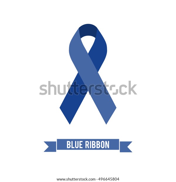 Reflex Blue Shade Ribbon Symbol Sensory Stock Vector (Royalty Free ...