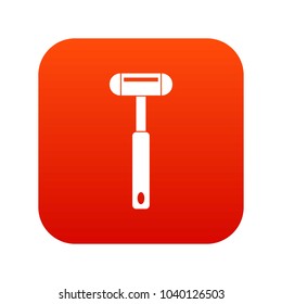 Reflex hammer icon digital red for any design isolated on white vector illustration