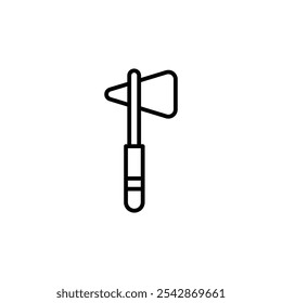 Reflex hammer icon. filled and line stroke icons