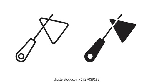 Reflexhammer-Symbol auf weißem Hintergrund. Stock-Vektorsymbol