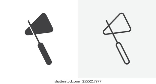 Reflex hammer icon. outlined vector style.