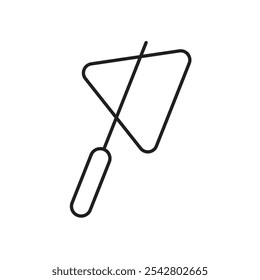 Reflex hammer icon simple black line style.