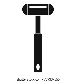 Reflex hammer icon. Simple illustration of reflex hammer vector icon for web