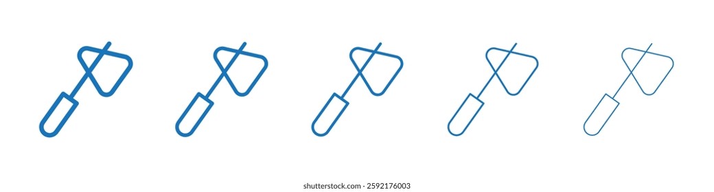 Reflex hammer icon Symbol collection thin outline set