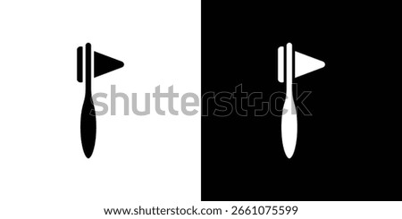reflex hammer icon symbol collection. Flat vector stock illustration.