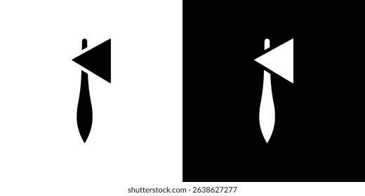 reflex hammer icon Vector in flat style. Collection silhouettes