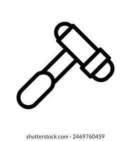 gráfico de Vector de ilustración de ícono de línea de martillo reflex. Ilustración de elemento simple gráfico de Vector, adecuado para App, Sitios web y presentaciones aisladas sobre fondo blanco