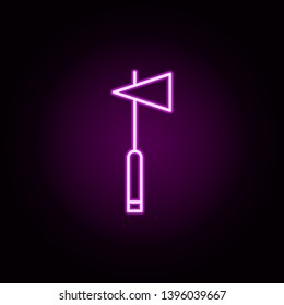 Reflex hammer neon icon. Elements of medical set. Simple icon for websites, web design, mobile app, info graphics