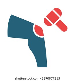 Reflex Vector Glyph Two Color Icon For Personal And Commercial Use.
