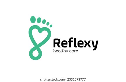  reflexion treatment health foot body massage logo