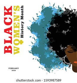 REFLEXIVE BLACK WOMAN ON BLACK HISTORY MONTH POSTER