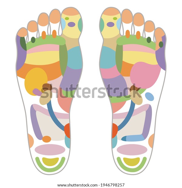 foot reflexology clipart