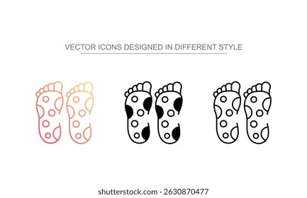 Reflexologia ícone design com branco fundo stock ilustração