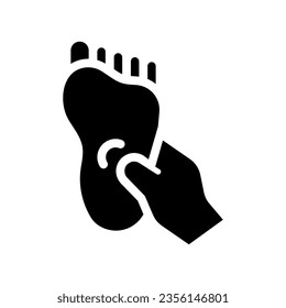 reflexology line icon illustration vector graphic