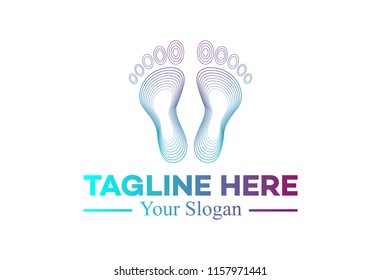 reflexology logo concept and template
