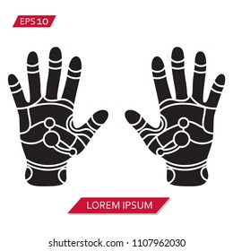 reflexology vector icon symbol