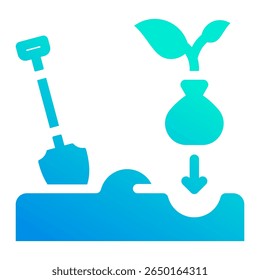 Elemento de icono de reforestación para diseño