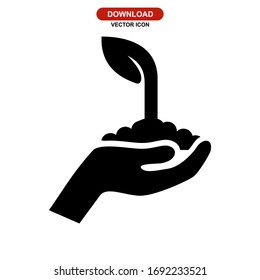 reforestation icon or logo isolated sign symbol vector illustration - high quality black style vector icons
