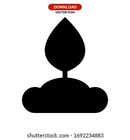 reforestation icon or logo isolated sign symbol vector illustration - high quality black style vector icons
