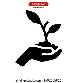 reforestation icon or logo isolated sign symbol vector illustration - high quality black style vector icons
