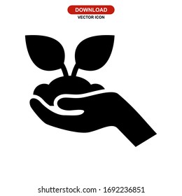 reforestation icon or logo isolated sign symbol vector illustration - high quality black style vector icons
