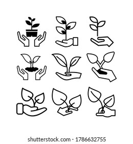 Reforestation icon or logo isolated sign symbol vector illustration - Collection of high quality black style vector icons
