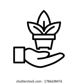Reforestation icon or logo isolated sign symbol vector illustration - high quality black style vector icons
