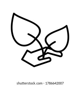 Reforestation icon or logo isolated sign symbol vector illustration - high quality black style vector icons
