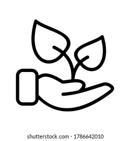 Reforestation icon or logo isolated sign symbol vector illustration - high quality black style vector icons
